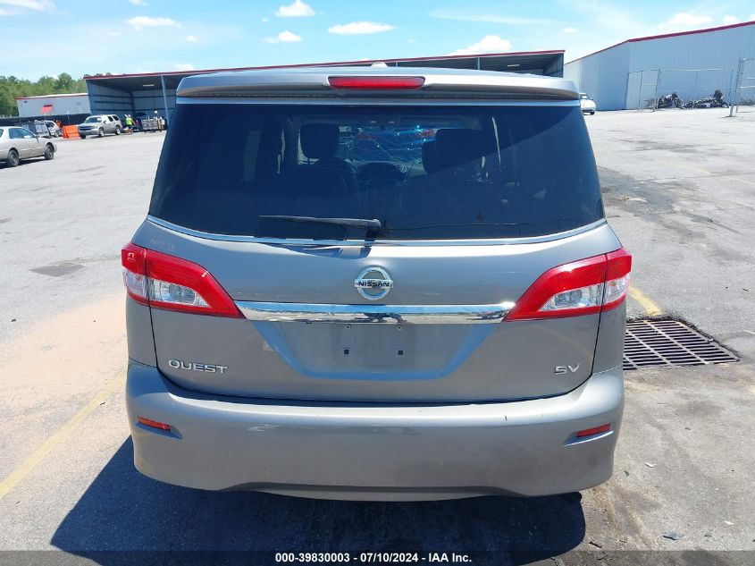 2013 Nissan Quest Sv VIN: JN8AE2KP7D9063906 Lot: 39830003