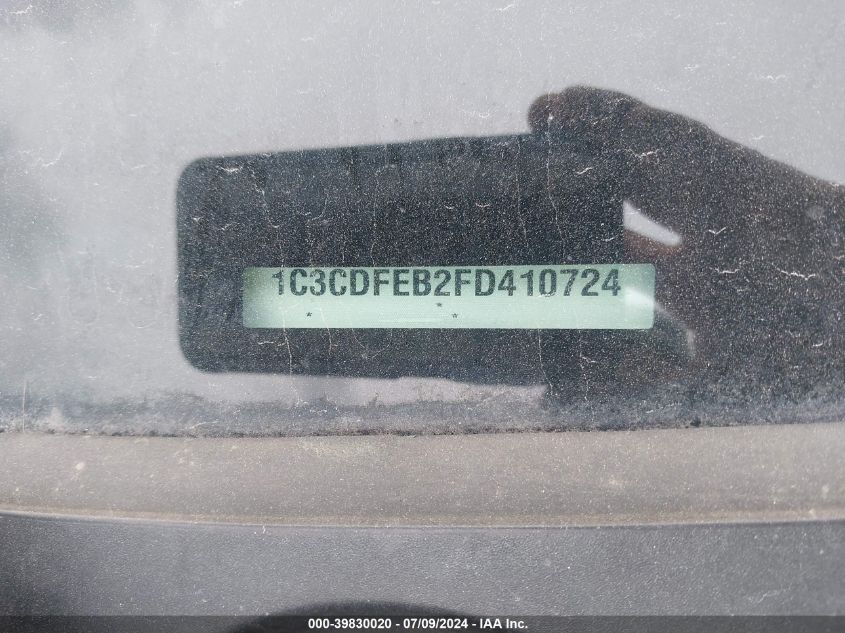 2015 Dodge Dart Gt VIN: 1C3CDFEB2FD410724 Lot: 39830020