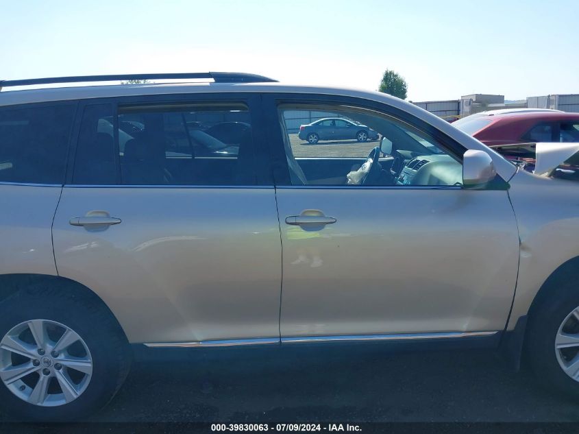 2012 Toyota Highlander Base V6 VIN: 5TDBK3EH1CS115789 Lot: 39830063