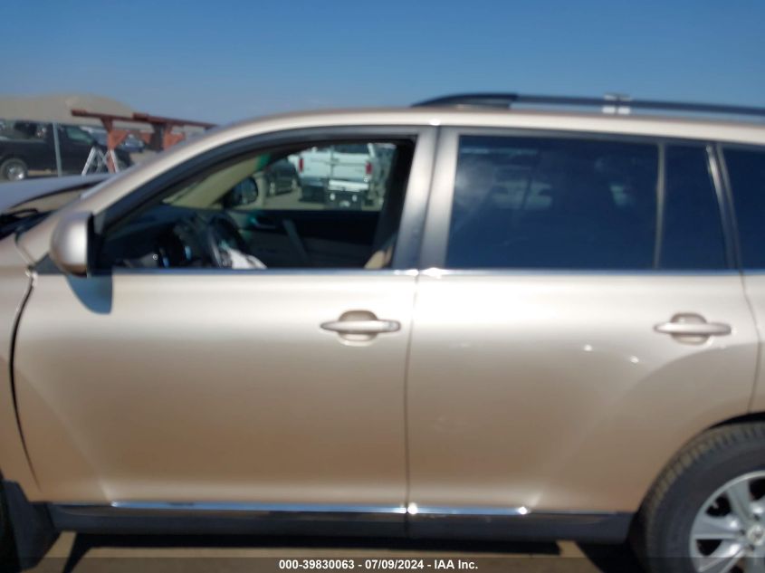 2012 Toyota Highlander Base V6 VIN: 5TDBK3EH1CS115789 Lot: 39830063