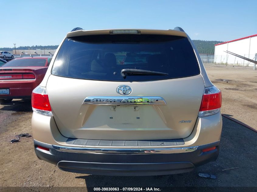 2012 Toyota Highlander Base V6 VIN: 5TDBK3EH1CS115789 Lot: 39830063