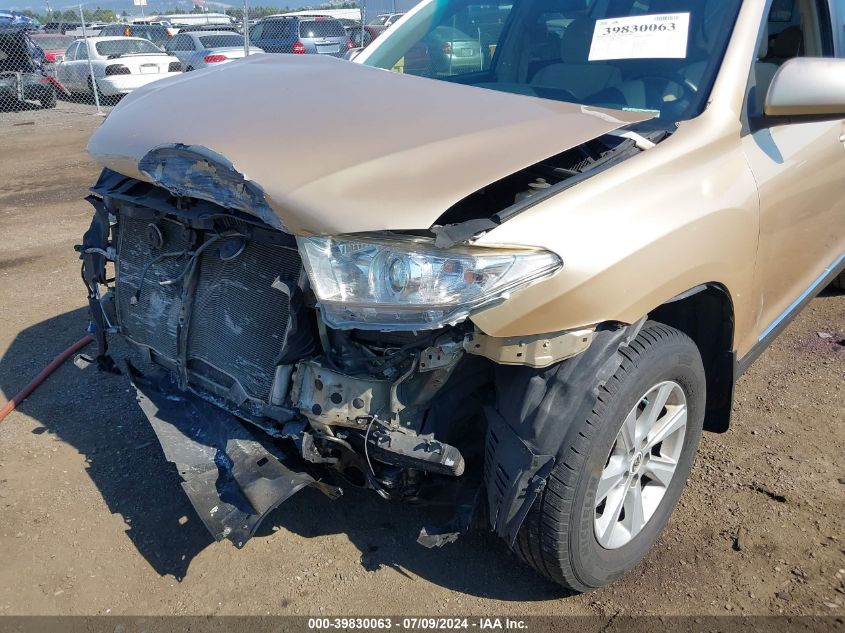 2012 Toyota Highlander Base V6 VIN: 5TDBK3EH1CS115789 Lot: 39830063