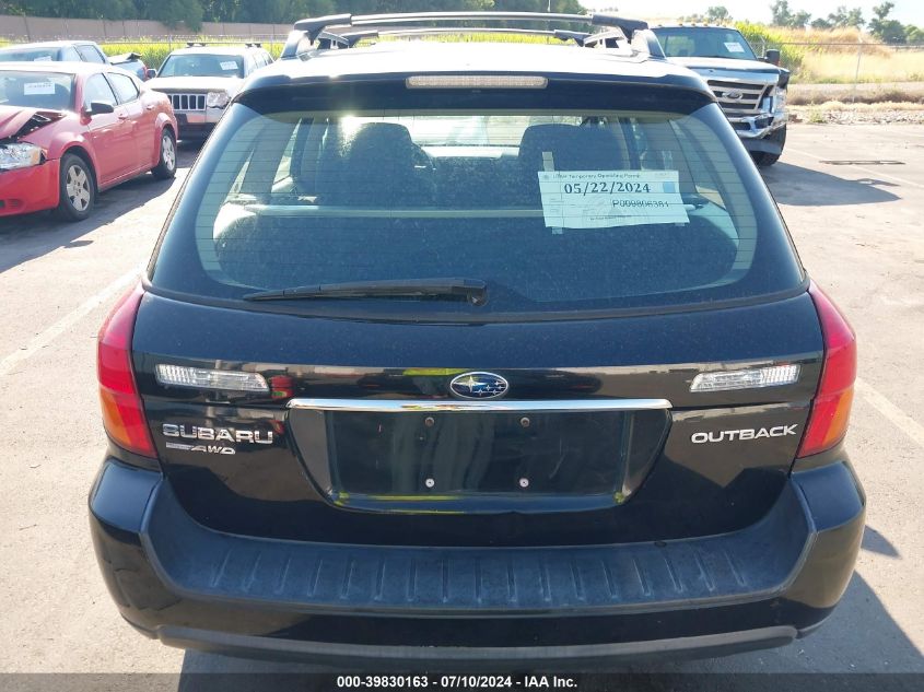 2006 Subaru Outback Outback 2.5I VIN: 4S4BP61C567305120 Lot: 39830163