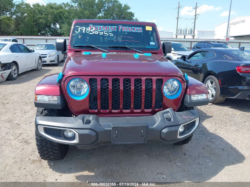 2022 Jeep Gladiator Texas Trail 4X4 VIN: 1C6HJTAG4NL126176 Lot: 39830355