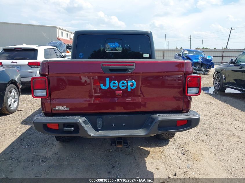 2022 Jeep Gladiator Texas Trail 4X4 VIN: 1C6HJTAG4NL126176 Lot: 39830355