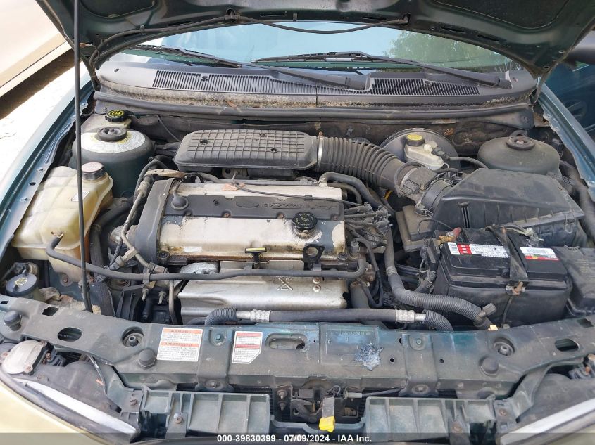 1998 Ford Contour VIN: 1FALP6530WK123427 Lot: 39830399