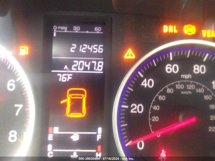 2008 Honda Cr-V Ex-L VIN: JHLRE48748C061107 Lot: 39830484