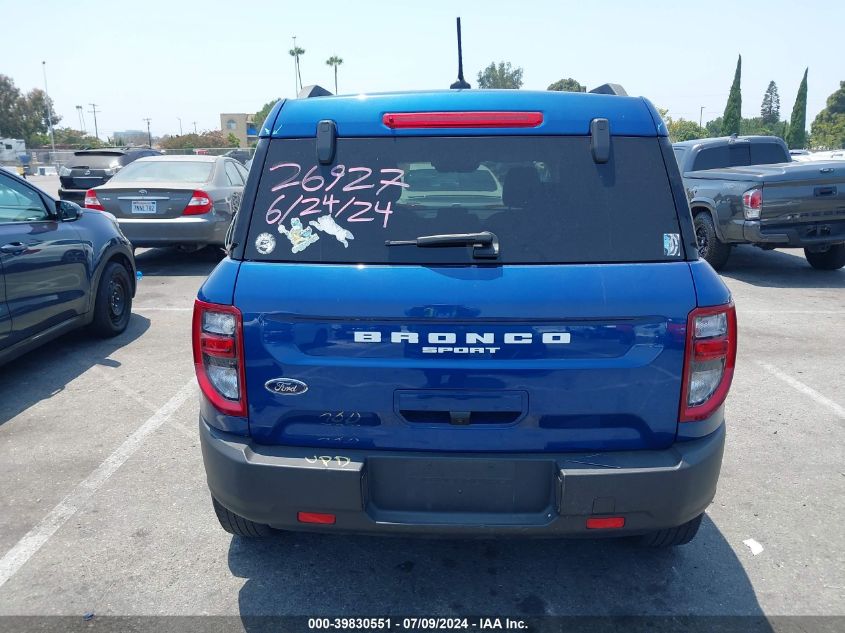 2023 Ford Bronco Sport Big Bend VIN: 3FMCR9B62PRD32634 Lot: 39830551