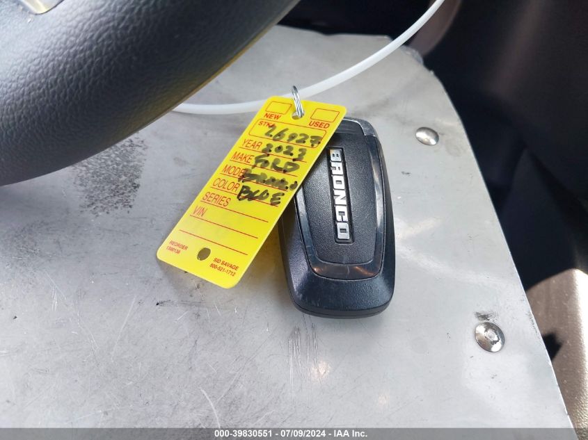 2023 Ford Bronco Sport Big Bend VIN: 3FMCR9B62PRD32634 Lot: 39830551