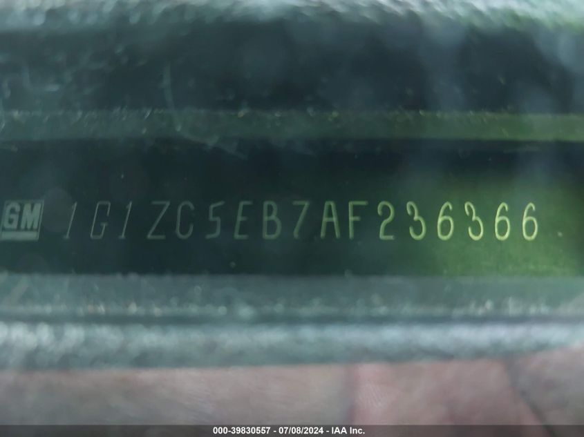 2010 Chevrolet Malibu Lt VIN: 1G1ZC5EB7AF236366 Lot: 39830557