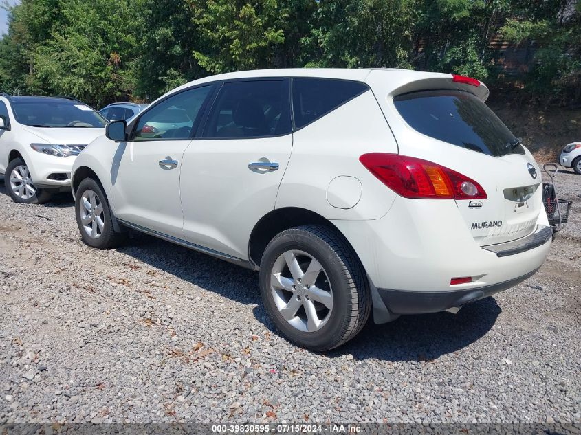 2010 Nissan Murano S VIN: JN8AZ1MW7AW110772 Lot: 39830595