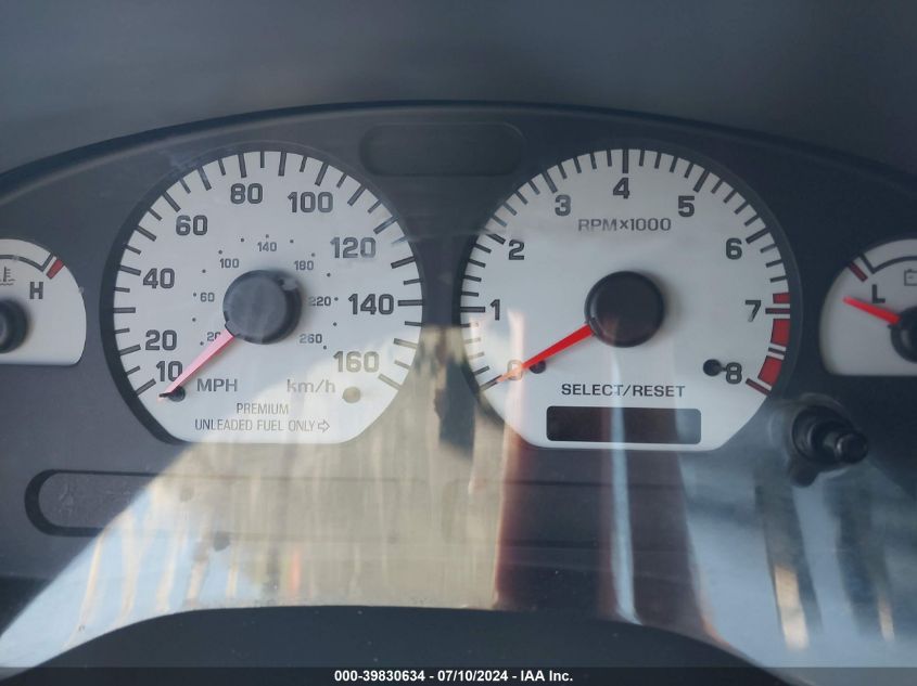 2001 Ford Mustang Cobra VIN: 1FAFP47V21F217455 Lot: 39830634