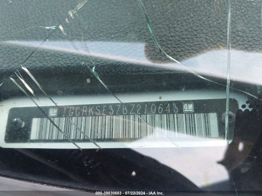 1GCRKSE37BZ210643 2011 Chevrolet Silverado 1500 Lt