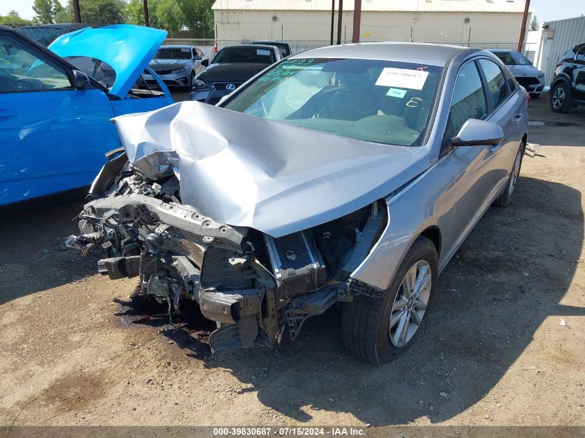 2017 Hyundai Sonata Se VIN: 5NPE24AF0HH547617 Lot: 39830687