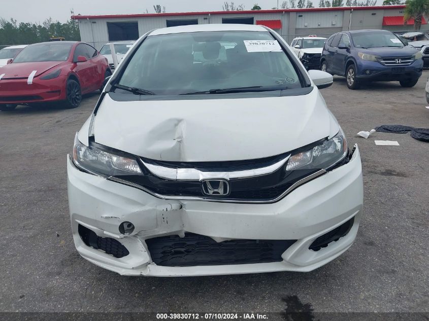 2019 Honda Fit Lx VIN: 3HGGK5H43KM742990 Lot: 39830712