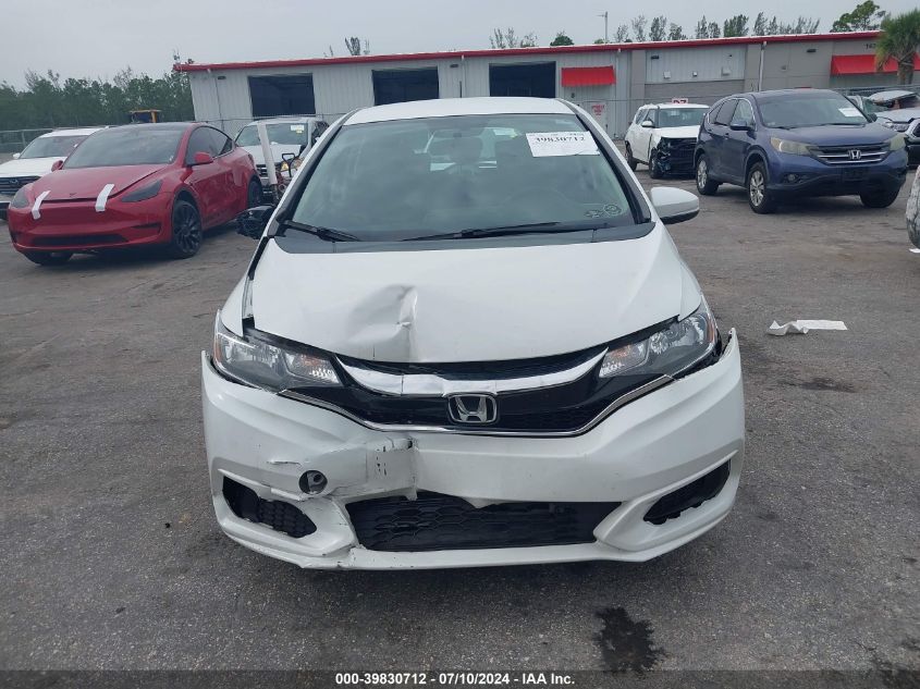 2019 Honda Fit Lx VIN: 3HGGK5H43KM742990 Lot: 39830712