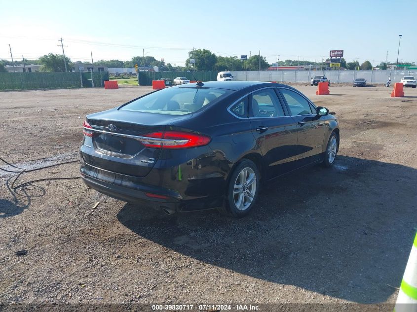 2018 Ford Fusion Hybrid Se VIN: 3FA6P0LUXJR208432 Lot: 39830717