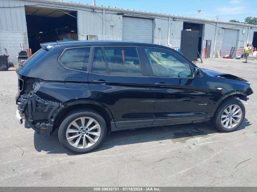 2013 BMW X3 xDrive28I VIN: 5UXWX9C53D0A22809 Lot: 39830751