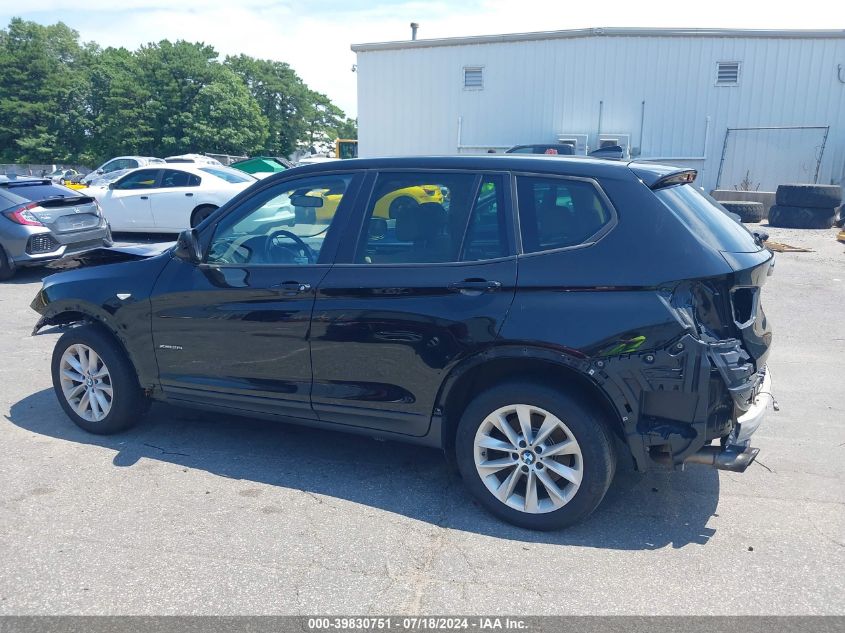 2013 BMW X3 xDrive28I VIN: 5UXWX9C53D0A22809 Lot: 39830751