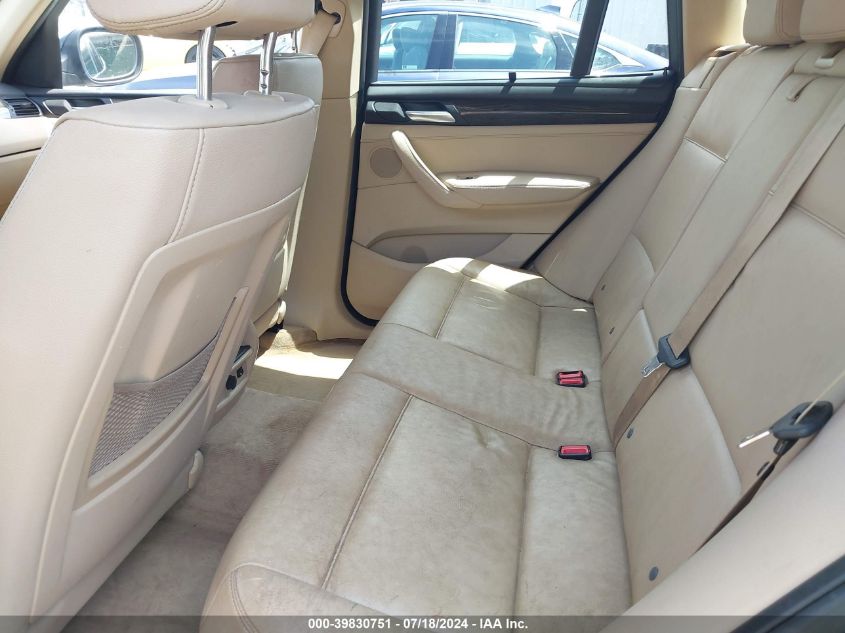 2013 BMW X3 xDrive28I VIN: 5UXWX9C53D0A22809 Lot: 39830751