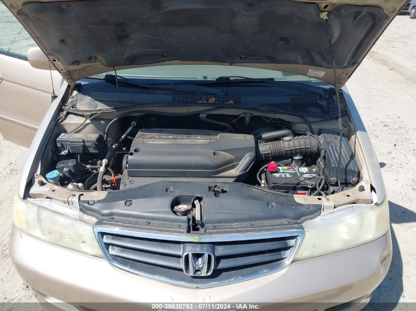 2002 Honda Odyssey Ex VIN: 2HKRL18602H588940 Lot: 39830753