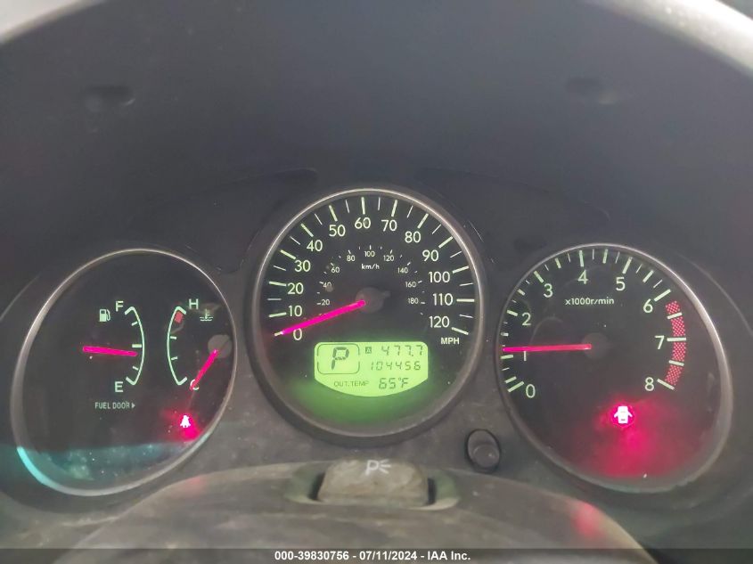 2005 Subaru Forester 2.5Xs VIN: JF1SG65675H722830 Lot: 39830756