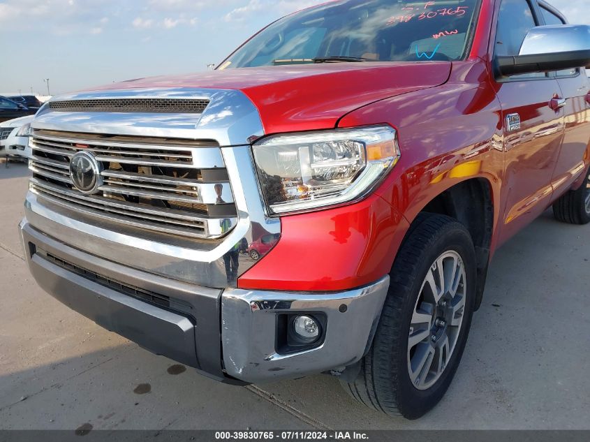 2021 Toyota Tundra 1794 Edition VIN: 5TFGY5F15MX295369 Lot: 39830765