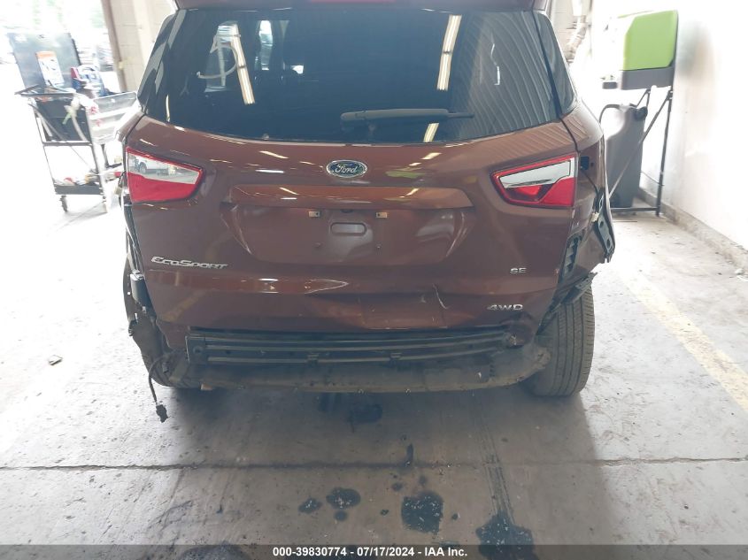 MAJ6S3GL1KC272988 2019 Ford Ecosport Se