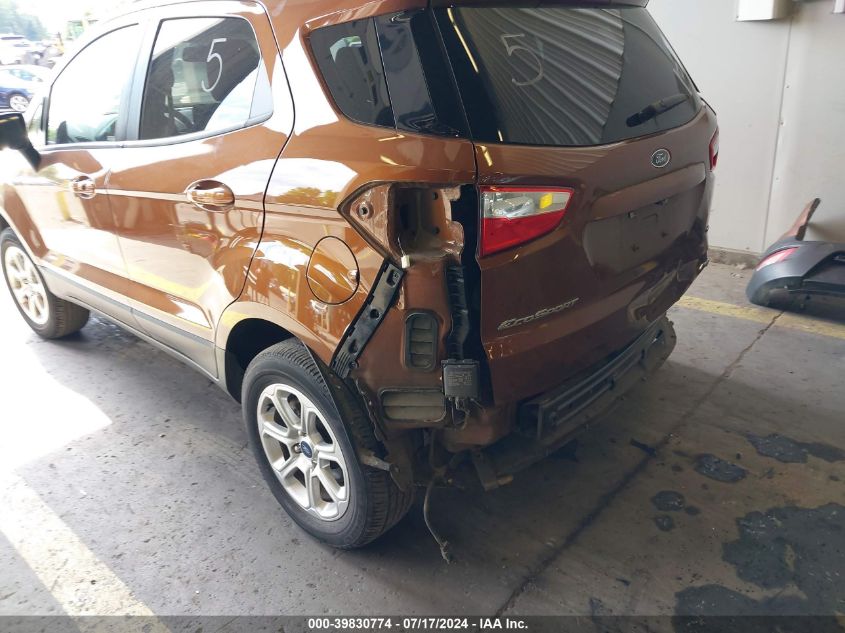 2019 Ford Ecosport Se VIN: MAJ6S3GL1KC272988 Lot: 39830774