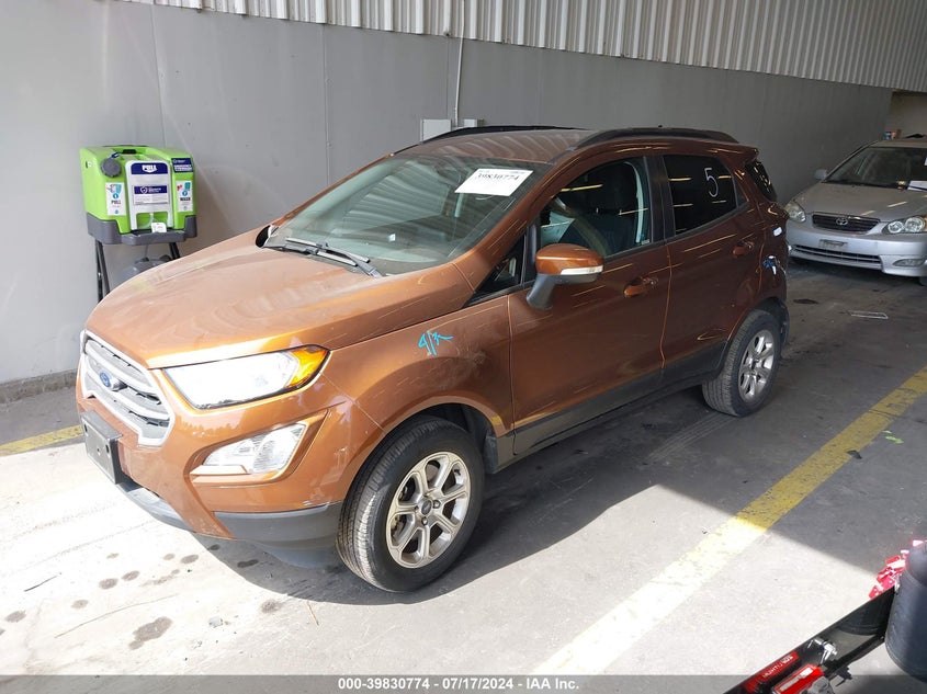 VIN MAJ6S3GL1KC272988 2019 FORD ECOSPORT SE