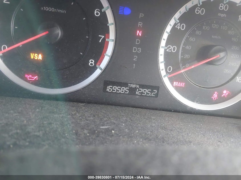 2010 Honda Accord 2.4 Lx-P VIN: 1HGCP2F45AA083162 Lot: 39830801