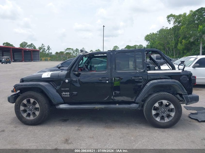 2018 Jeep Wrangler Unlimited Sahara 4X4 VIN: 1C4HJXEG2JW147904 Lot: 39830821