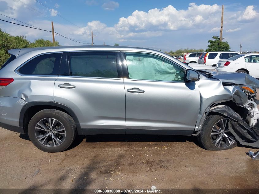 2019 Toyota Highlander Le/Le Plus VIN: 5TDZZRFH2KS290207 Lot: 39830888