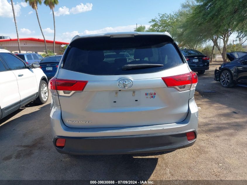 2019 Toyota Highlander Le/Le Plus VIN: 5TDZZRFH2KS290207 Lot: 39830888