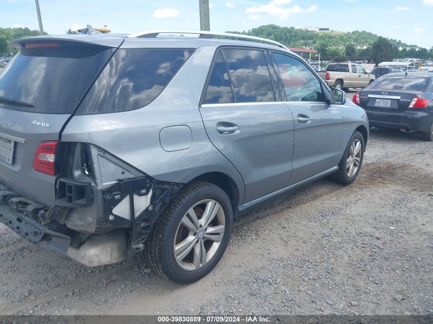 2014 Mercedes-Benz Ml 350 4Matic VIN: 4JGDA5HB9EA333666 Lot: 39830889