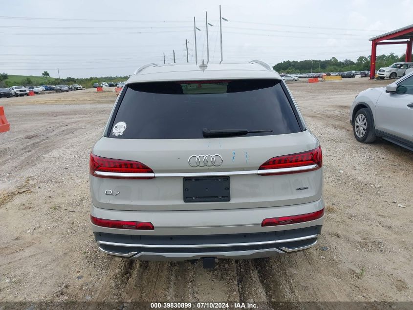 2022 Audi Q7 Prestige 55 Tfsi Quattro Tiptronic VIN: WA1VXBF72ND002201 Lot: 39830899