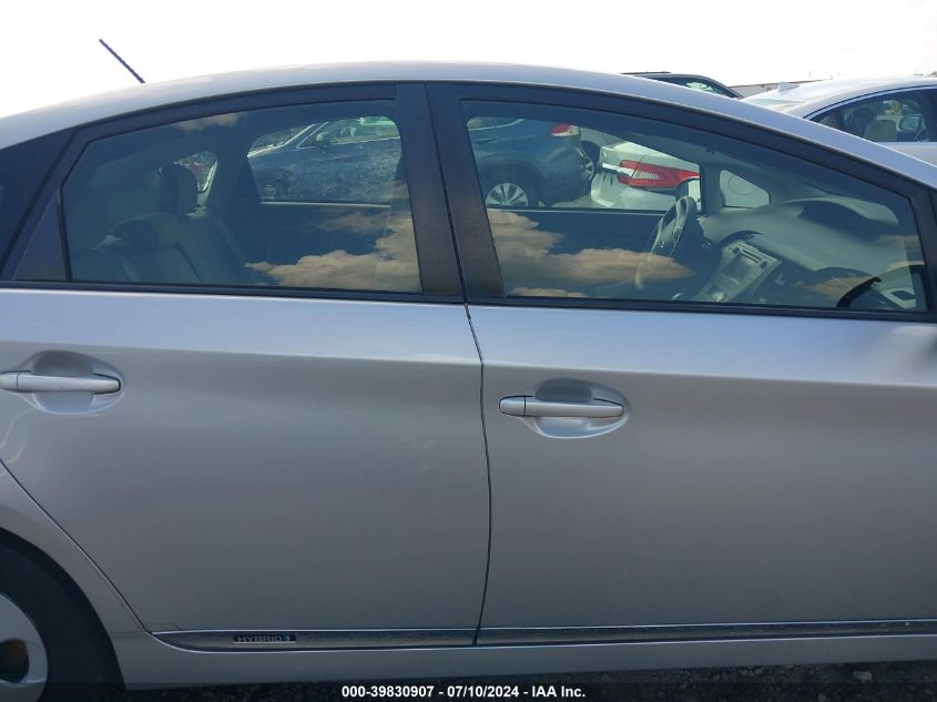 2014 Toyota Prius Three VIN: JTDKN3DU6E1788860 Lot: 39830907