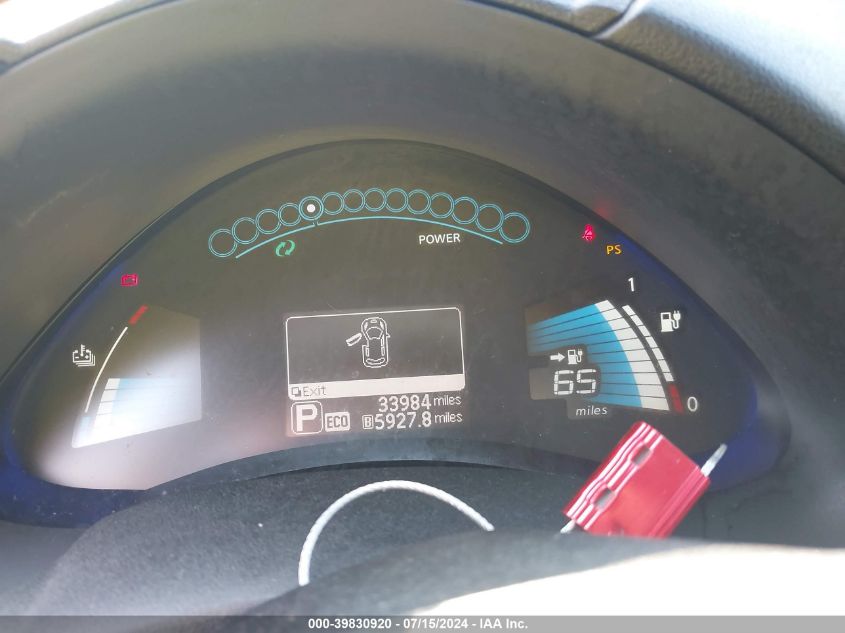 2017 Nissan Leaf Sv VIN: 1N4BZ0CP7HC300240 Lot: 39830920