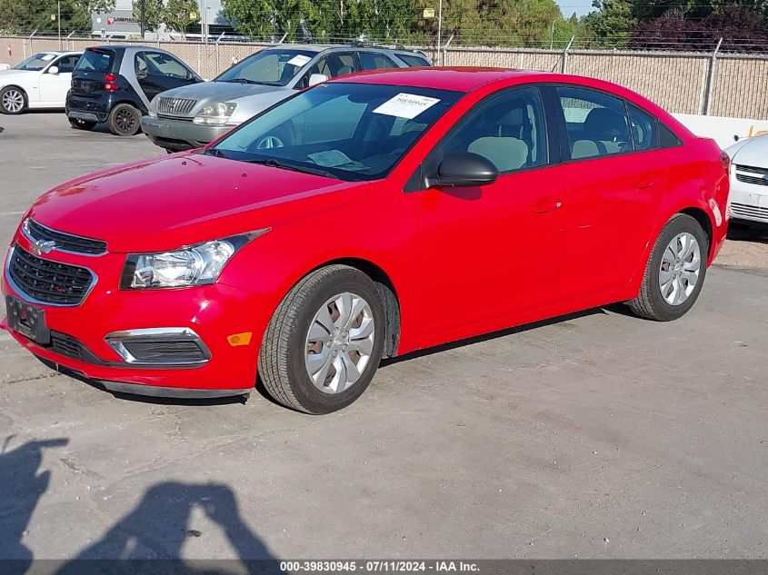 2016 Chevrolet Cruze Limited Ls Auto VIN: 1G1PC5SG1G7218407 Lot: 39830945