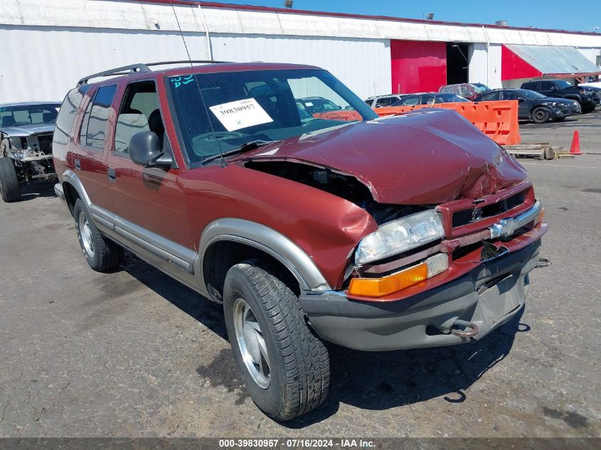 1998 Chevrolet Blazer Lt VIN: 1GNDT13W0W2106547 Lot: 39830957