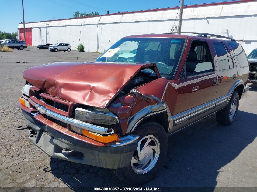 1998 Chevrolet Blazer Lt VIN: 1GNDT13W0W2106547 Lot: 39830957