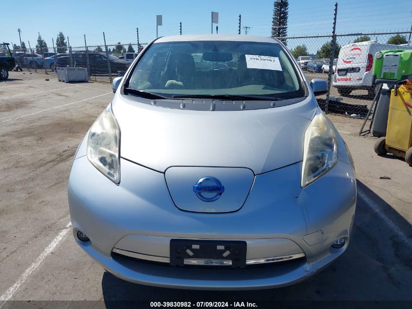 2012 Nissan Leaf Sl VIN: JN1AZ0CP7CT020951 Lot: 39830982