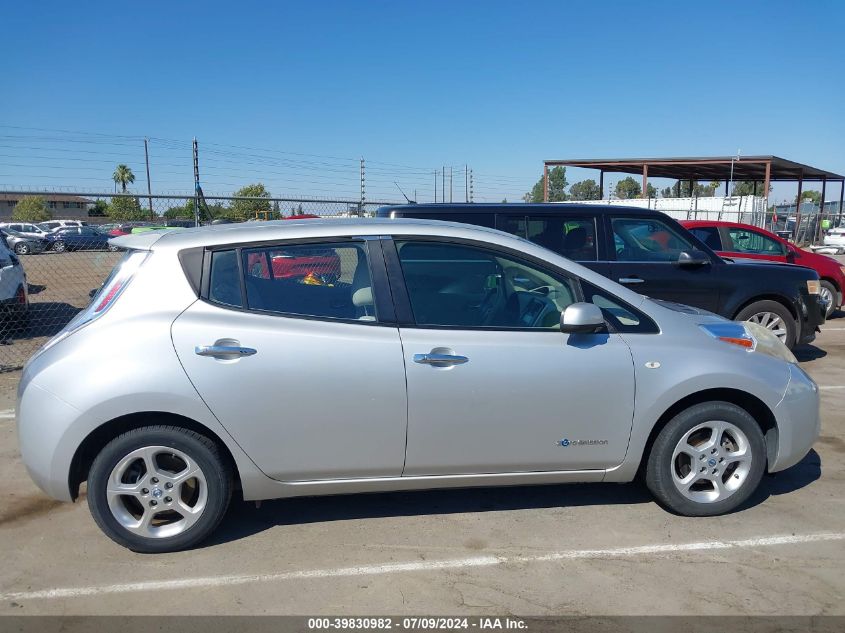 2012 Nissan Leaf Sl VIN: JN1AZ0CP7CT020951 Lot: 39830982