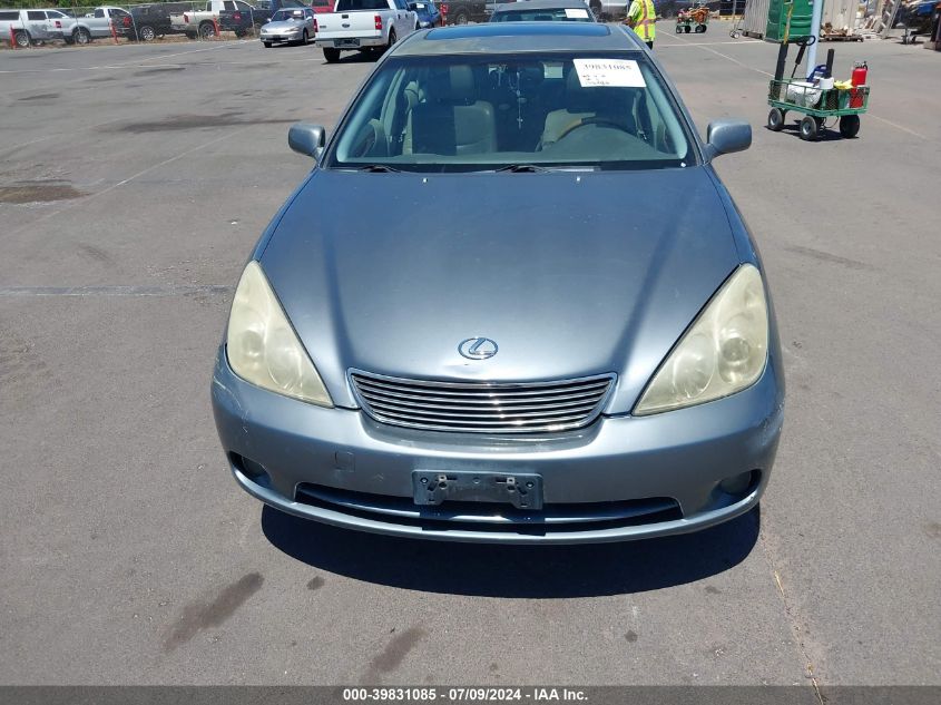 2005 Lexus Es 330 VIN: JTHBA30G255059564 Lot: 39831085