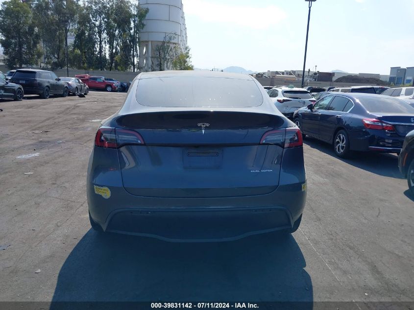 2021 Tesla Model Y Long Range Dual Motor All-Wheel Drive VIN: 5YJYGDEE0MF249108 Lot: 39831142