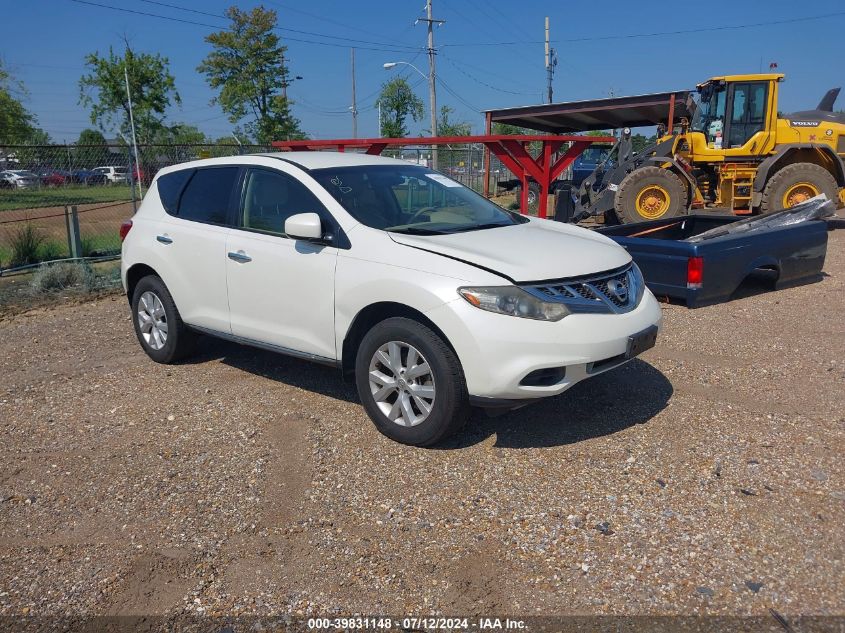 2012 Nissan Murano S/Sl/Le VIN: JN8AZ1MU9CW121726 Lot: 39831148