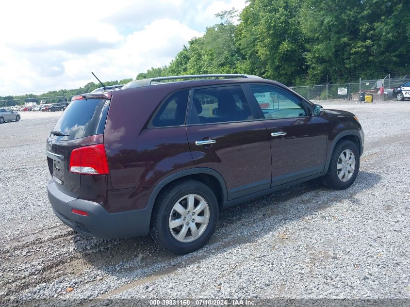 2013 Kia Sorento Lx VIN: 5XYKT3A6XDG328885 Lot: 39831168