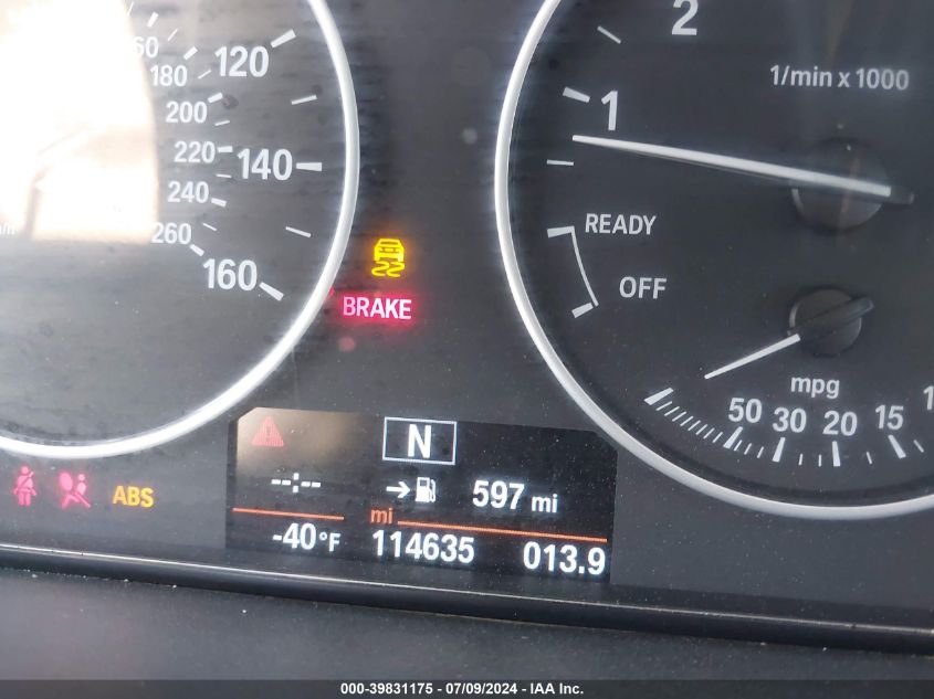 2014 BMW 328I VIN: WBA3A5G59ENP31588 Lot: 39831175