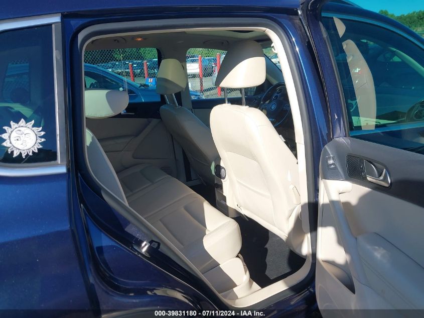 2012 Volkswagen Tiguan Se VIN: WVGBV7AX8CW599001 Lot: 39831180