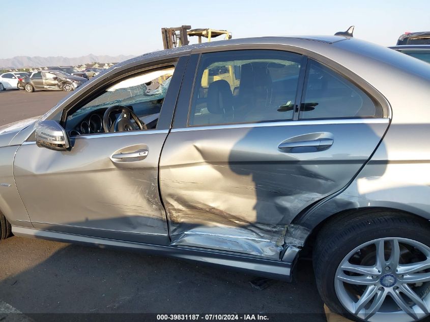 2012 Mercedes-Benz C 250 Luxury/Sport VIN: WDDGF4HBXCF853393 Lot: 39831187